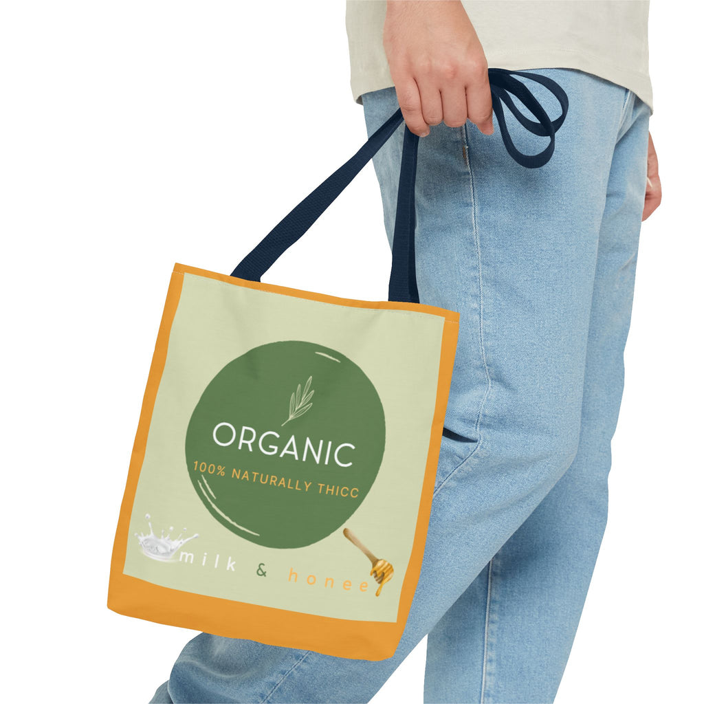 Organic Milk & Honee Tote Bag — Natural, Eco-Friendly Market Tote