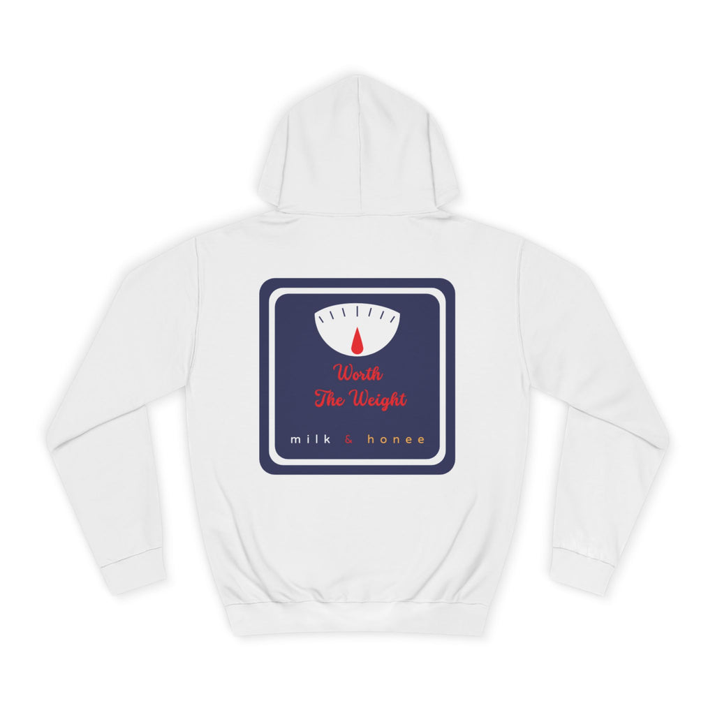 M&H Hoodie — "Worth" Graphic College Pullover
