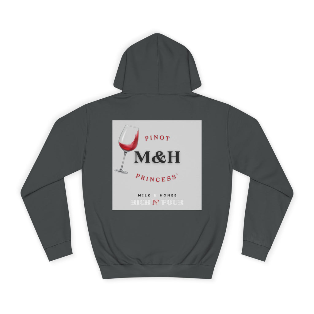 Wine Club Hoodie — "M&H Noir" Graphic College Pullover