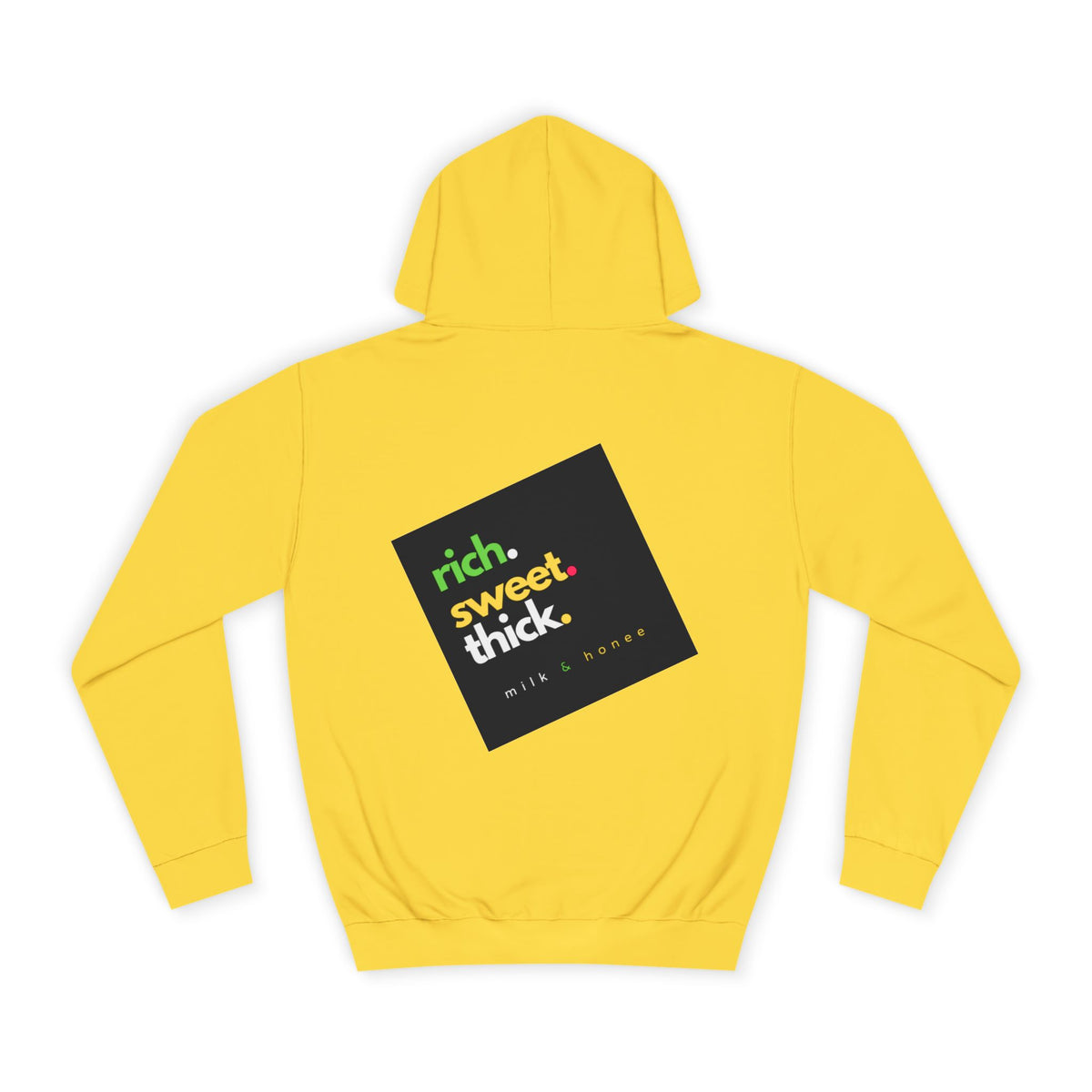 "Rich Sweet Thick" Graphic College Pullover
