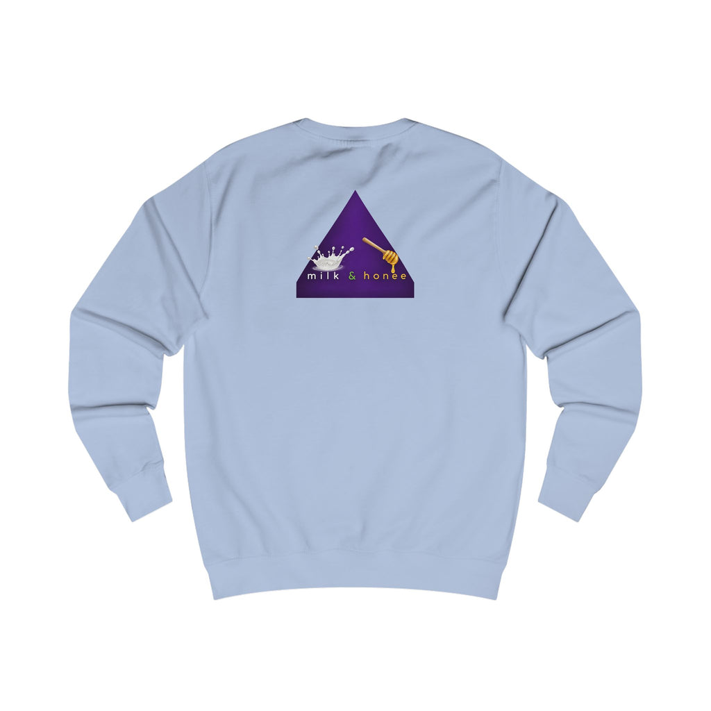 Sweatshirt — "rich. sweet. thick. 2."  Retro Typography Crewneck