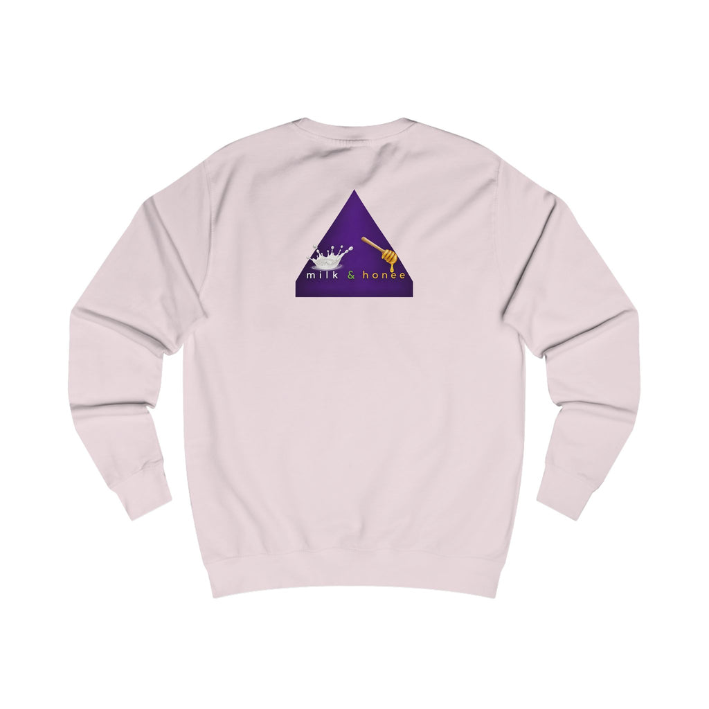 Sweatshirt — "rich. sweet. thick. 2."  Retro Typography Crewneck