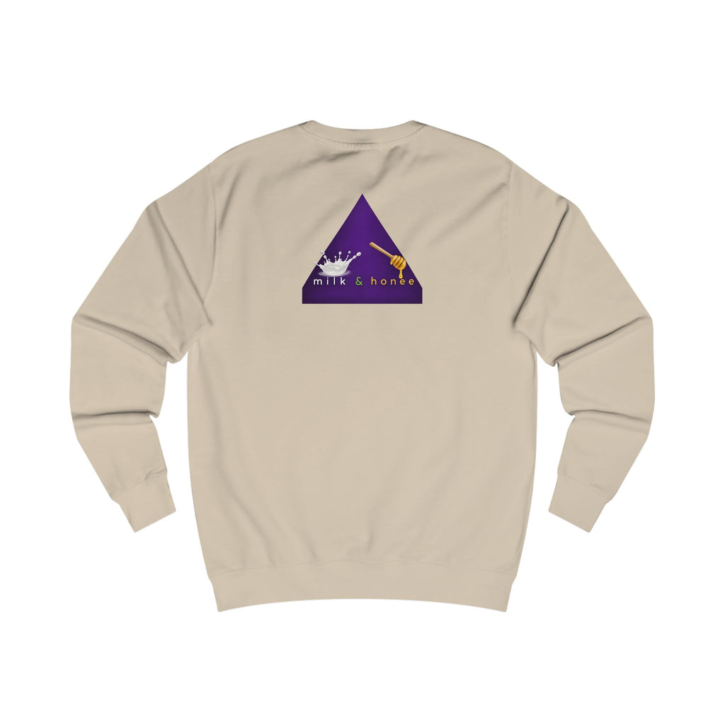 Sweatshirt — "rich. sweet. thick. 2."  Retro Typography Crewneck