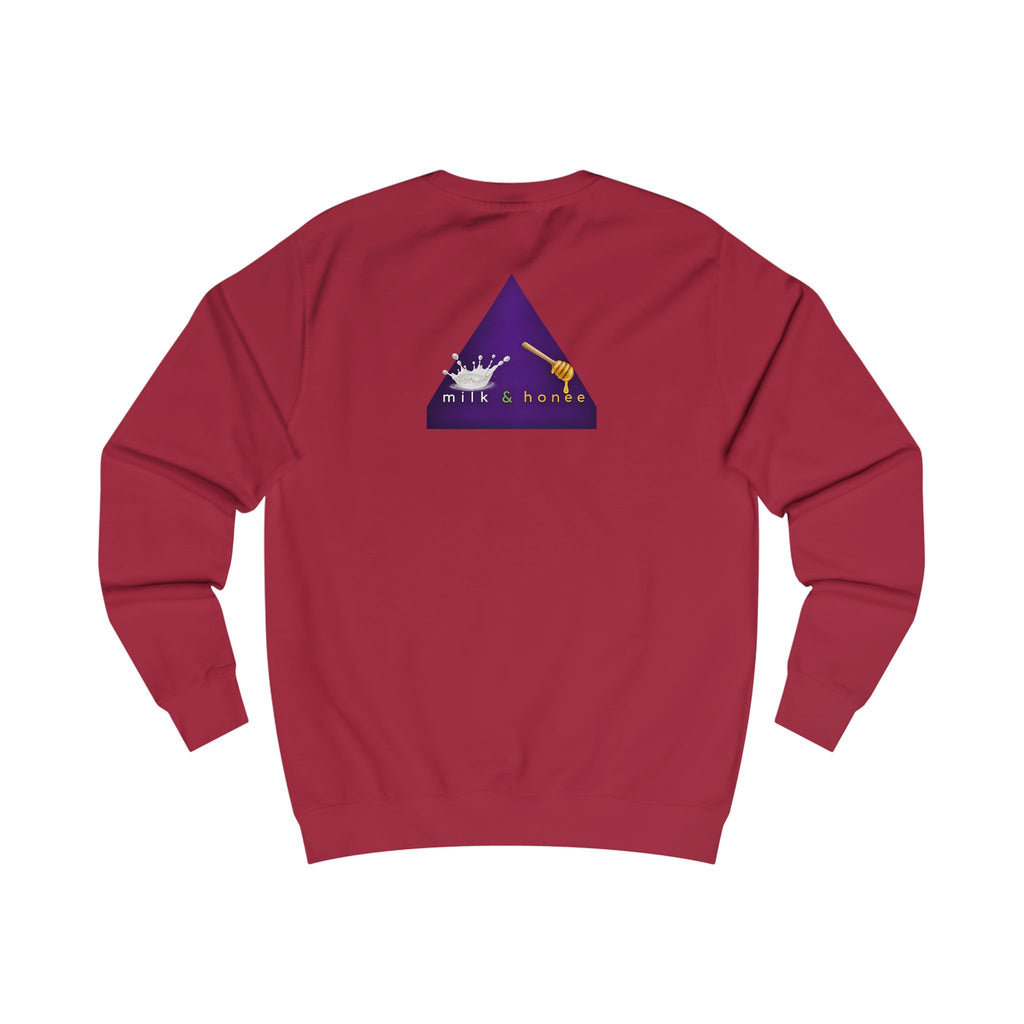 Sweatshirt — "rich. sweet. thick. 2."  Retro Typography Crewneck