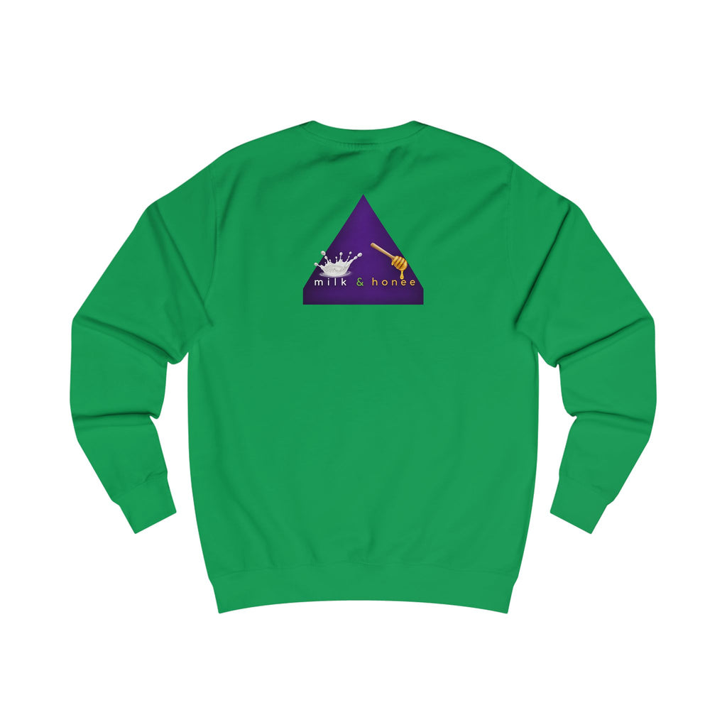 Sweatshirt — "rich. sweet. thick. 2."  Retro Typography Crewneck
