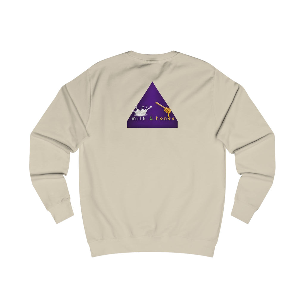 Sweatshirt — "rich. sweet. thick. 2."  Retro Typography Crewneck