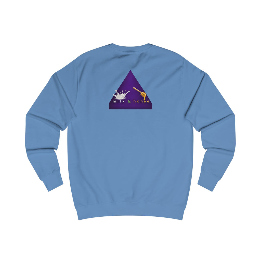 Sweatshirt — "rich. sweet. thick. 2."  Retro Typography Crewneck