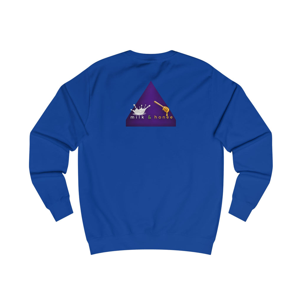 Sweatshirt — "rich. sweet. thick. 2."  Retro Typography Crewneck