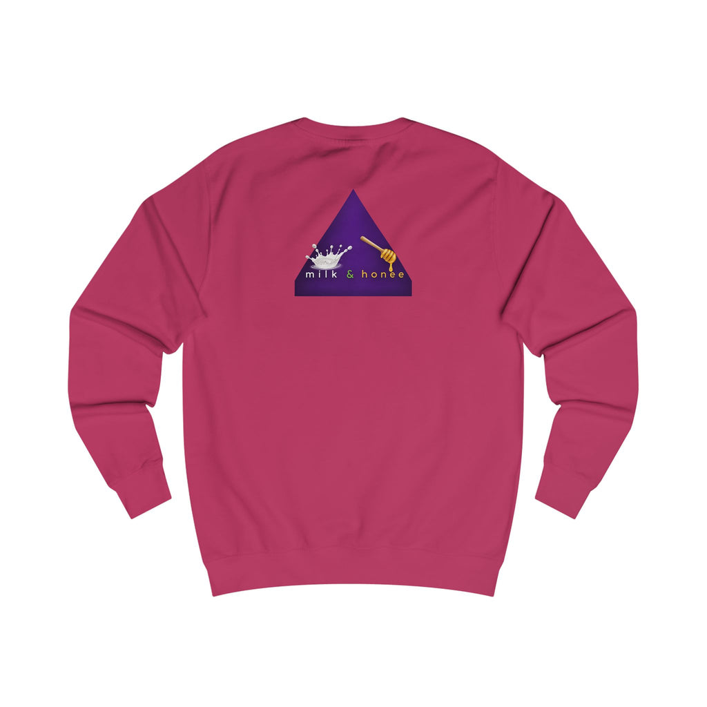Sweatshirt — "rich. sweet. thick. 2."  Retro Typography Crewneck
