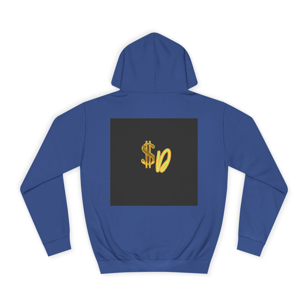 College Hoodie — Retro 'SD' Graphic Pullover