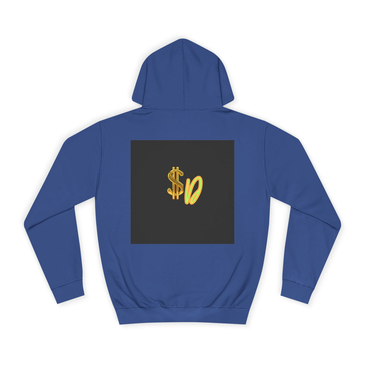 College Hoodie — Retro 'SD' Graphic Pullover