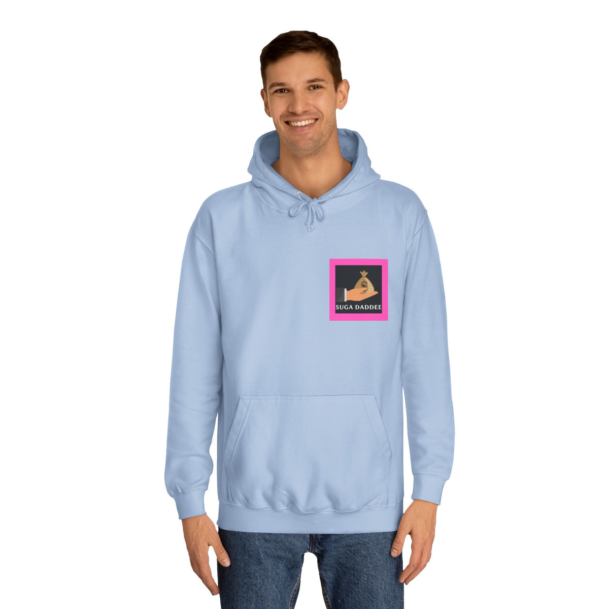 College Hoodie — Retro Neon 'Royale' Graphic Pullover