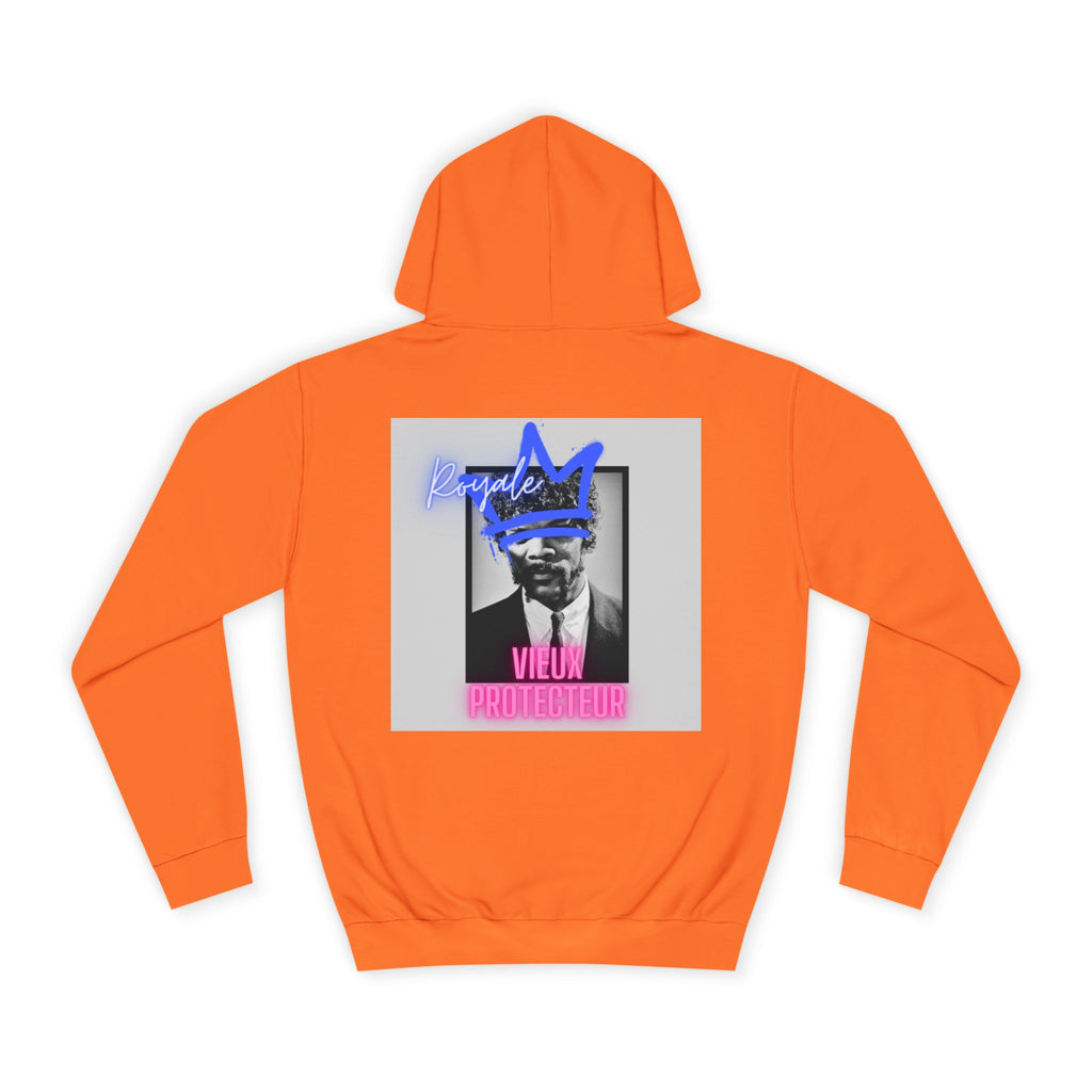 College Hoodie — Retro Neon 'Royale' Graphic Pullover