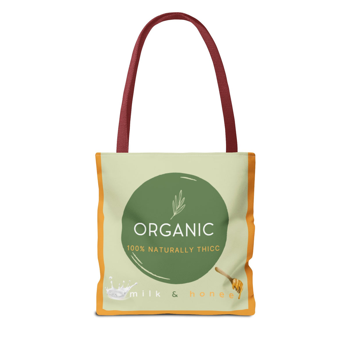 Organic Milk & Honee Tote Bag — Natural, Eco-Friendly Market Tote