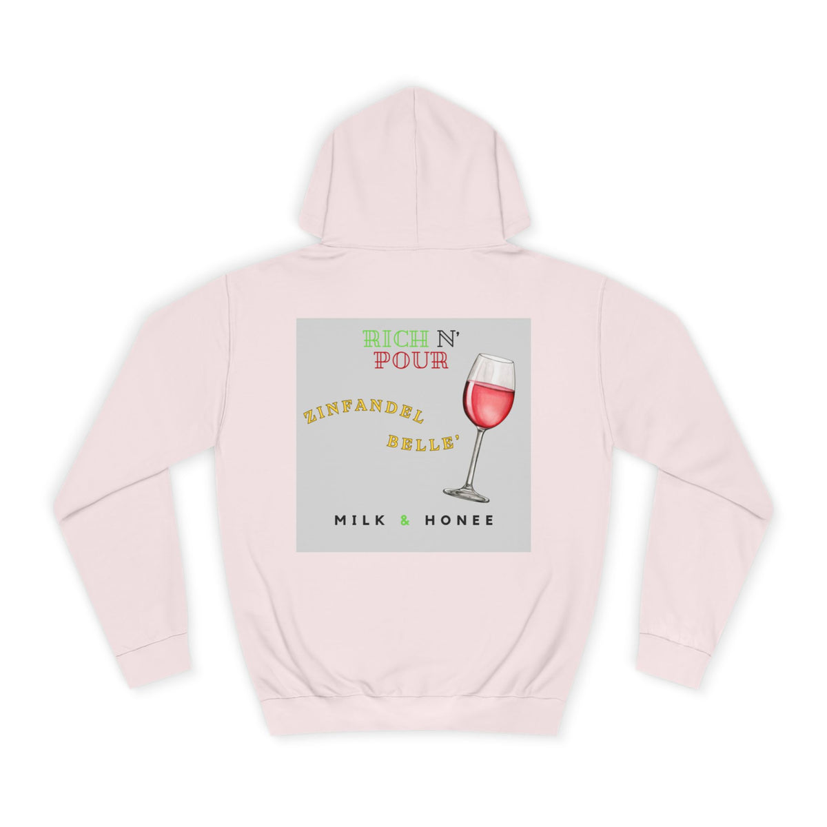Wine Club Hoodie — "M&H Zinner" Graphic College Pullover