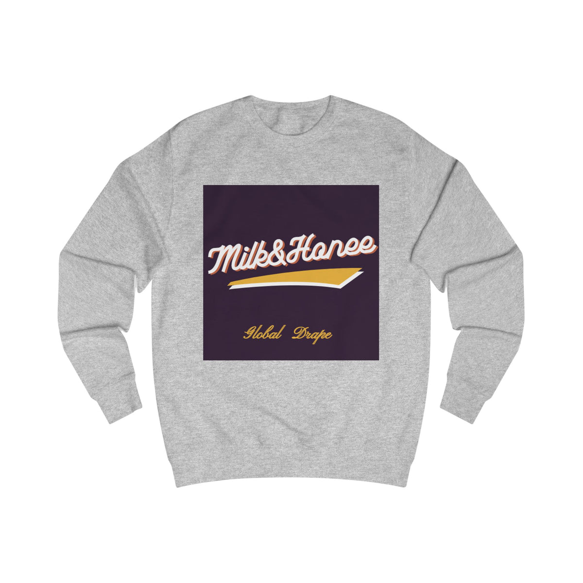 "Milk & Honee" Retro Script Logo Crewneck