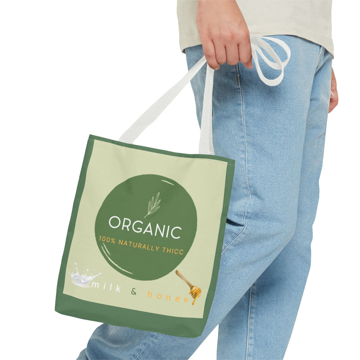 ALT Organic Milk & Honee Tote Bag — Natural, Eco-Friendly Market Tote