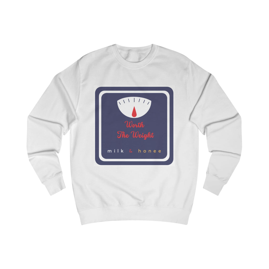 Weight Scale Sweatshirt - "Worth the Weight" Milk & Honee Graphic Crewneck