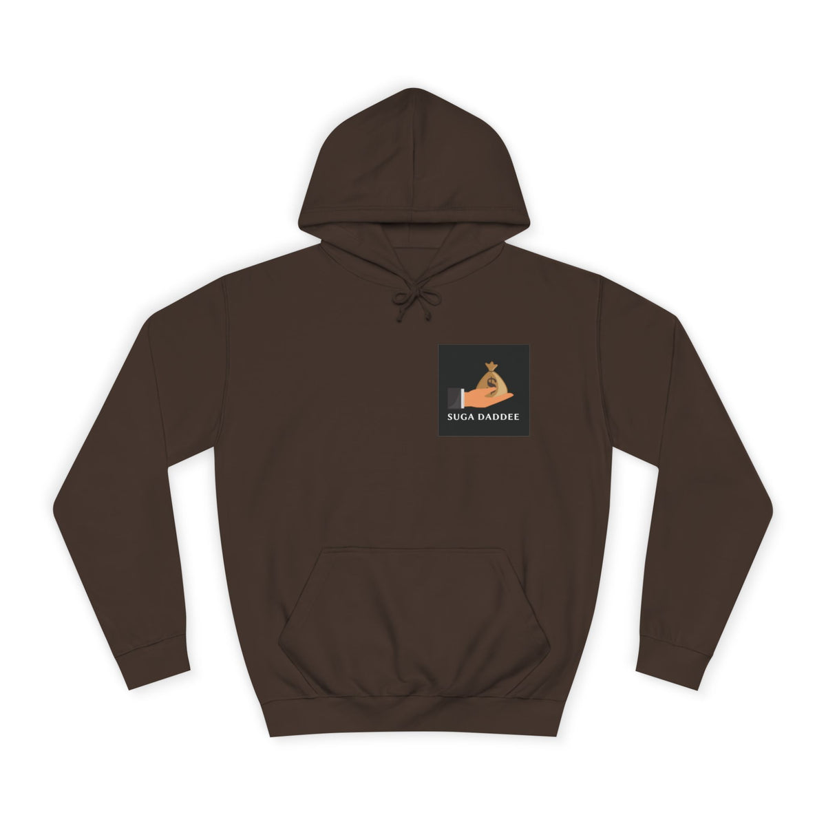 College Hoodie — Retro 'SD' Graphic Pullover