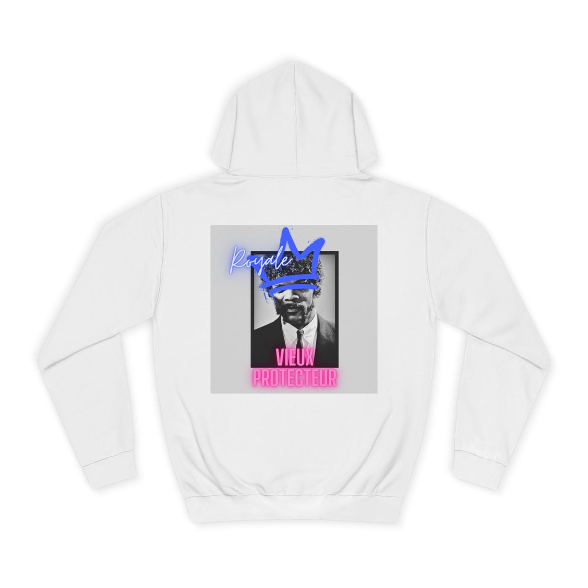 College Hoodie — Retro Neon 'Royale' Graphic Pullover