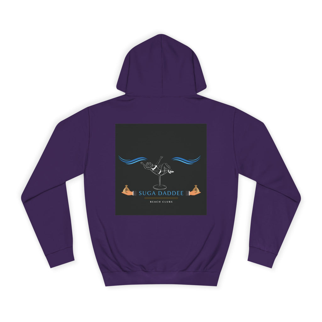 College Hoodie — Retro 'Beach Club' Graphic Pullover