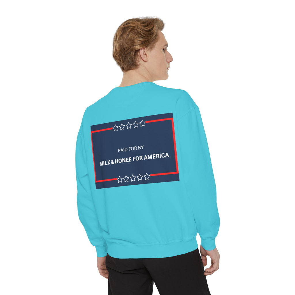 FAFO 2026 Sweatshirt — Political Parody Crewneck (Milk & Honee for America)