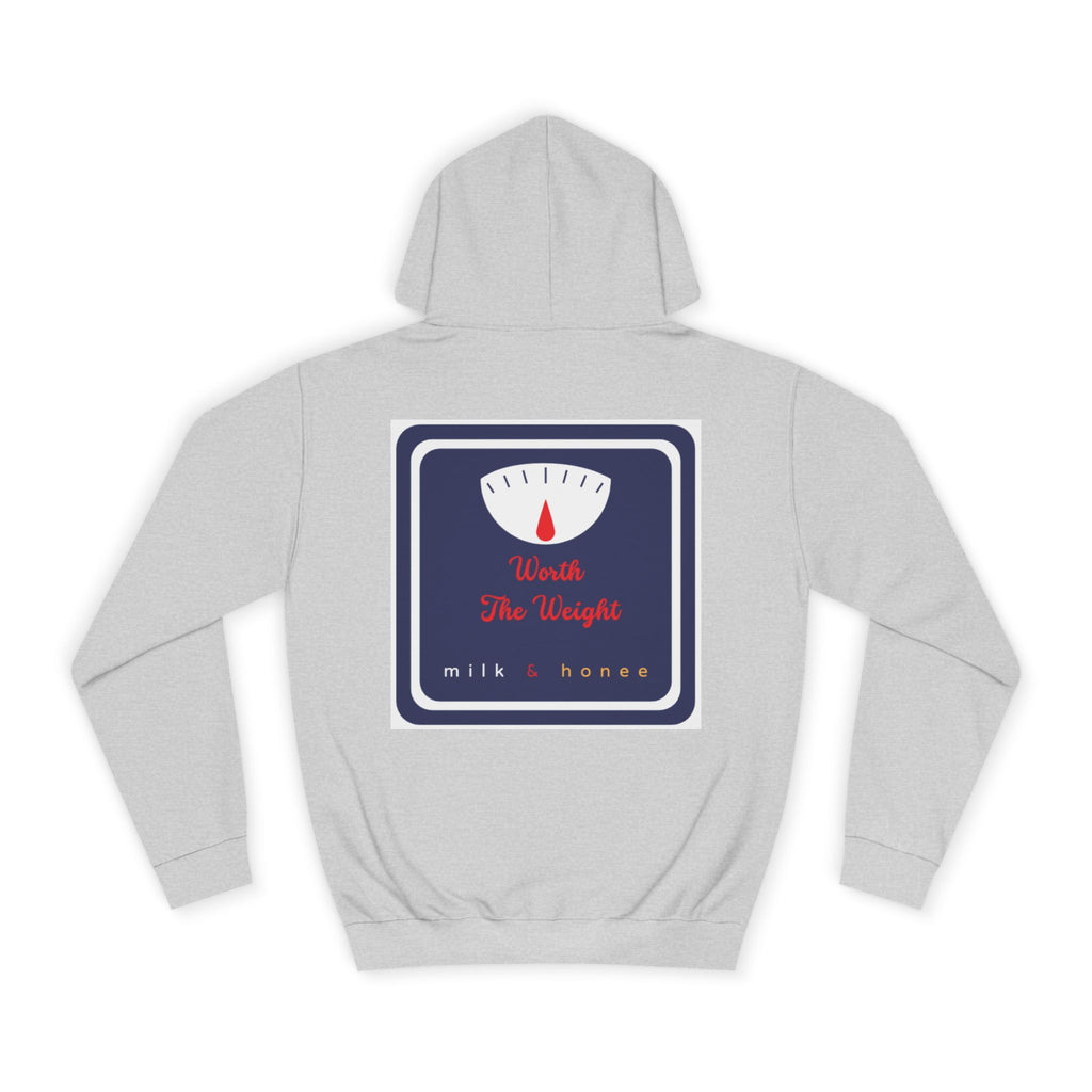 M&H Hoodie — "Worth" Graphic College Pullover