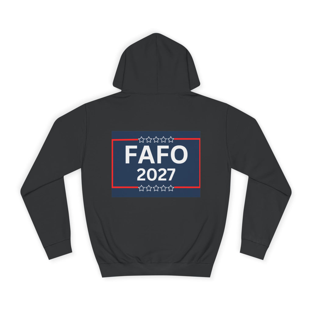 College Hoodie — Retro 'FAFO' Graphic Pullover