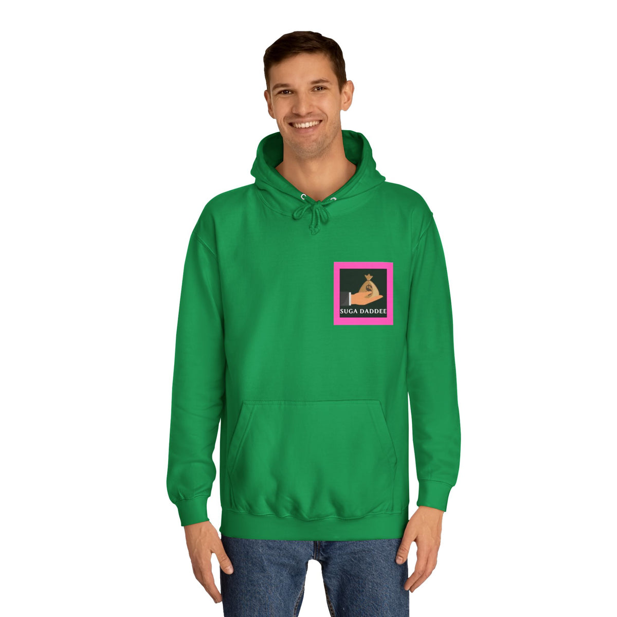 College Hoodie — Retro Neon 'Royale' Graphic Pullover