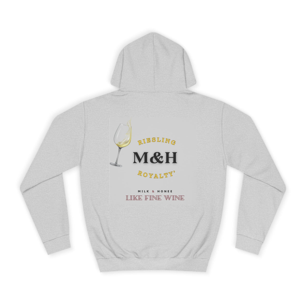 Wine Club Hoodie — "M&H Ries" Graphic College Pullover