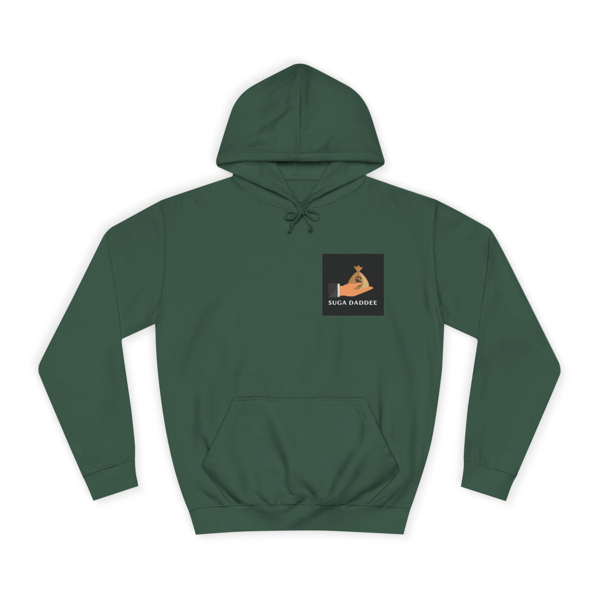 College Hoodie — Retro 'Watch n Learn Gold' Graphic Pullover