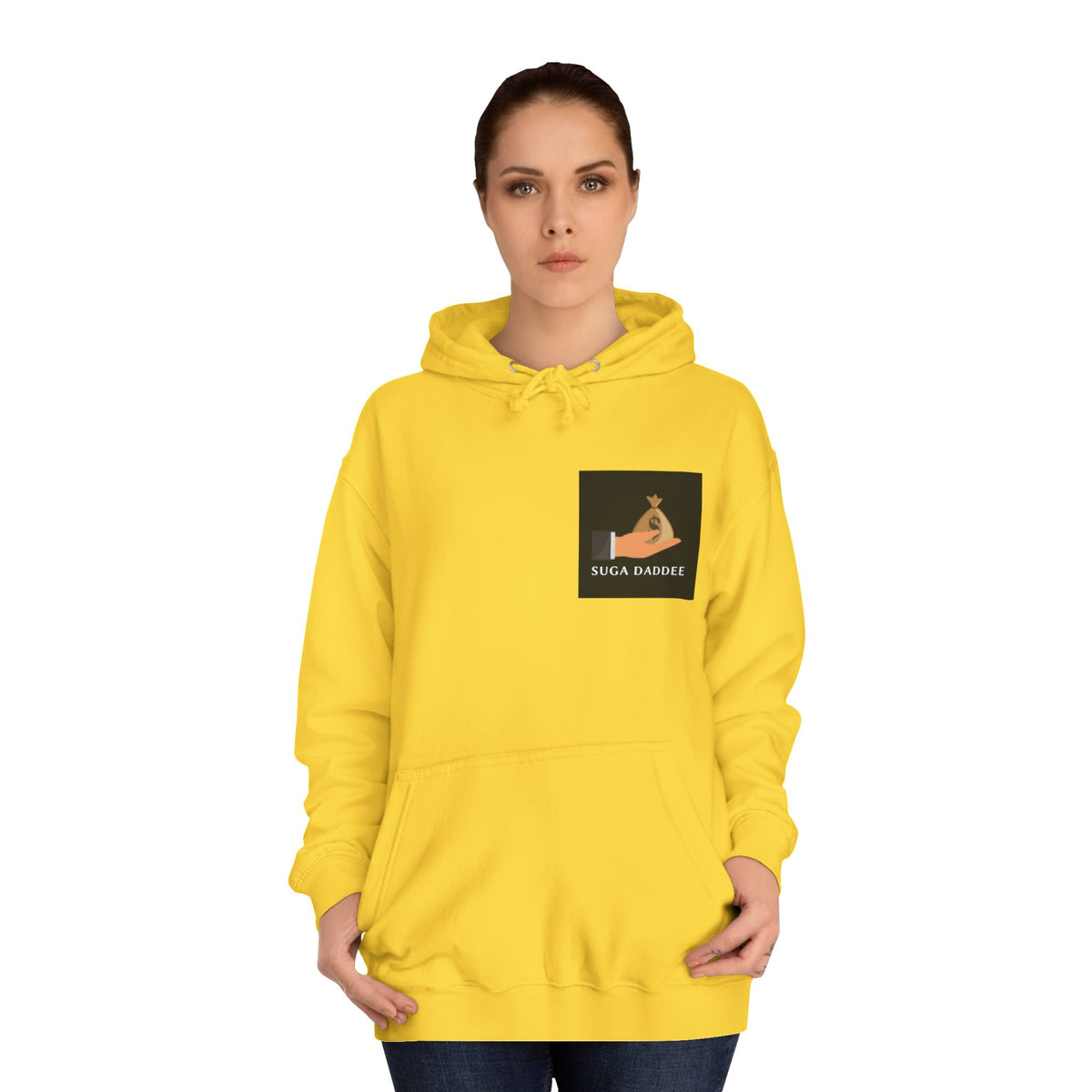 College Hoodie — Retro 'SD' Graphic Pullover