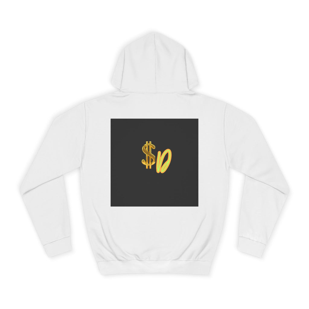 College Hoodie — Retro 'SD' Graphic Pullover