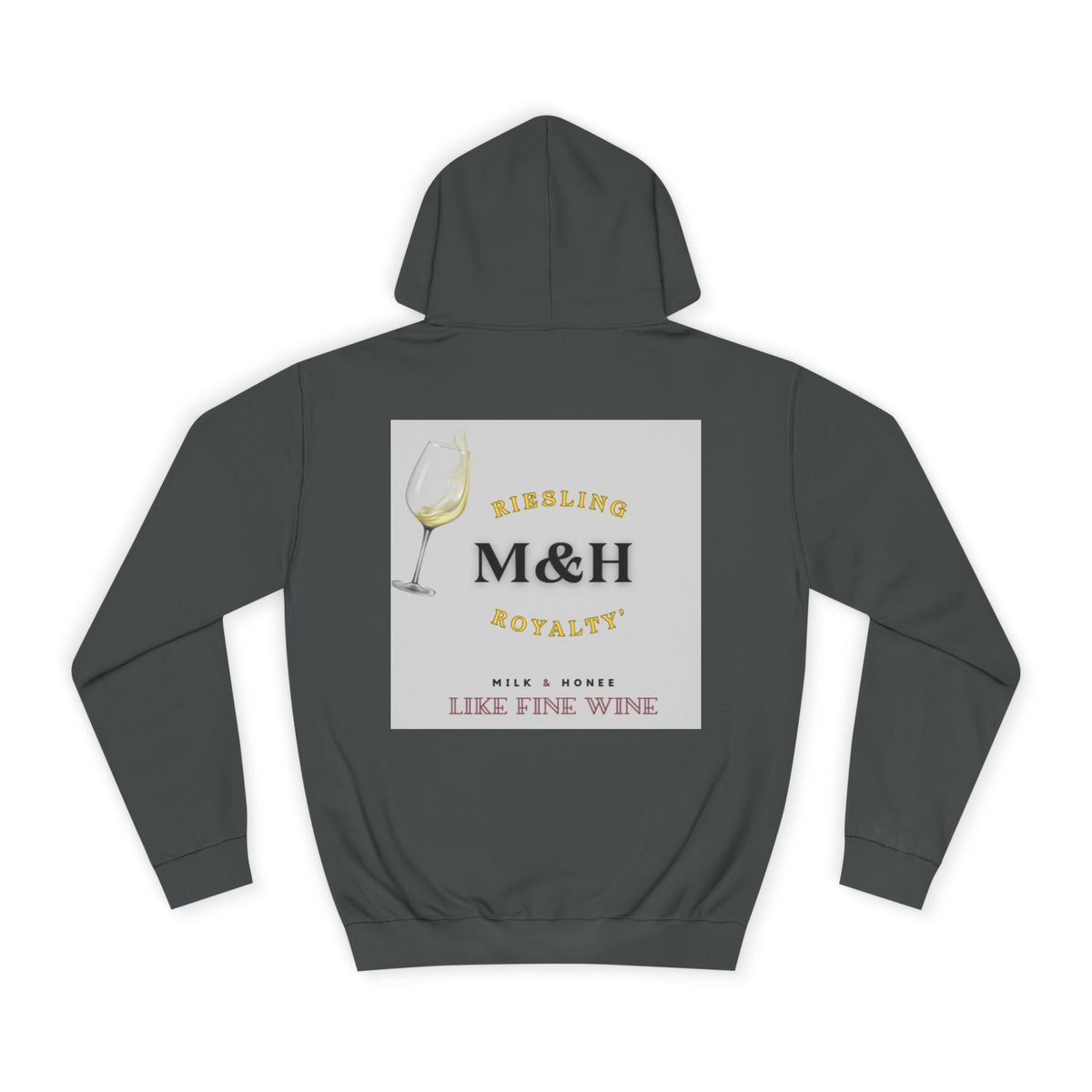 Wine Club Hoodie — "M&H Ries" Graphic College Pullover