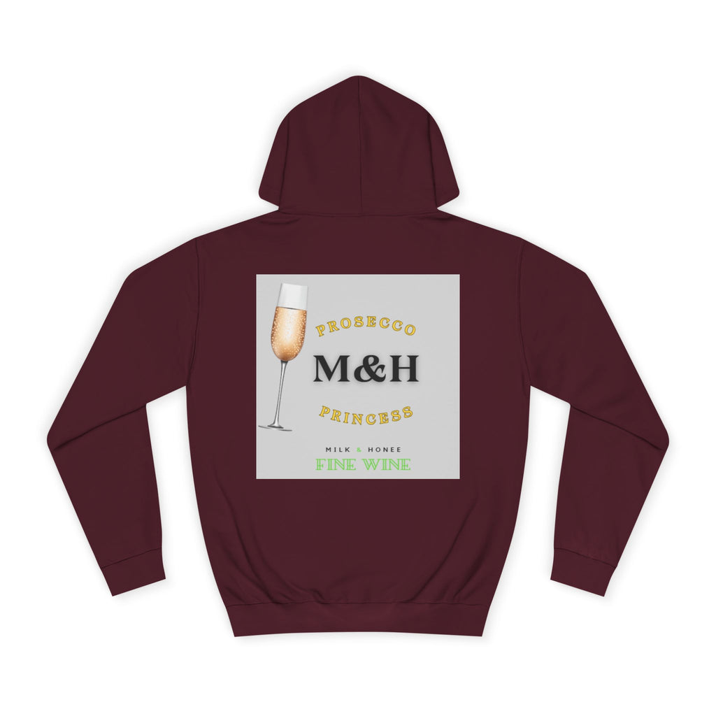 Wine Club Hoodie — "M&H Prosecco" Graphic College Pullover