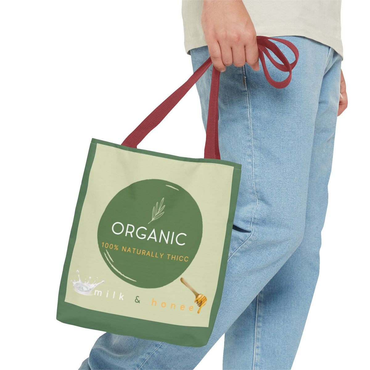 ALT Organic Milk & Honee Tote Bag — Natural, Eco-Friendly Market Tote