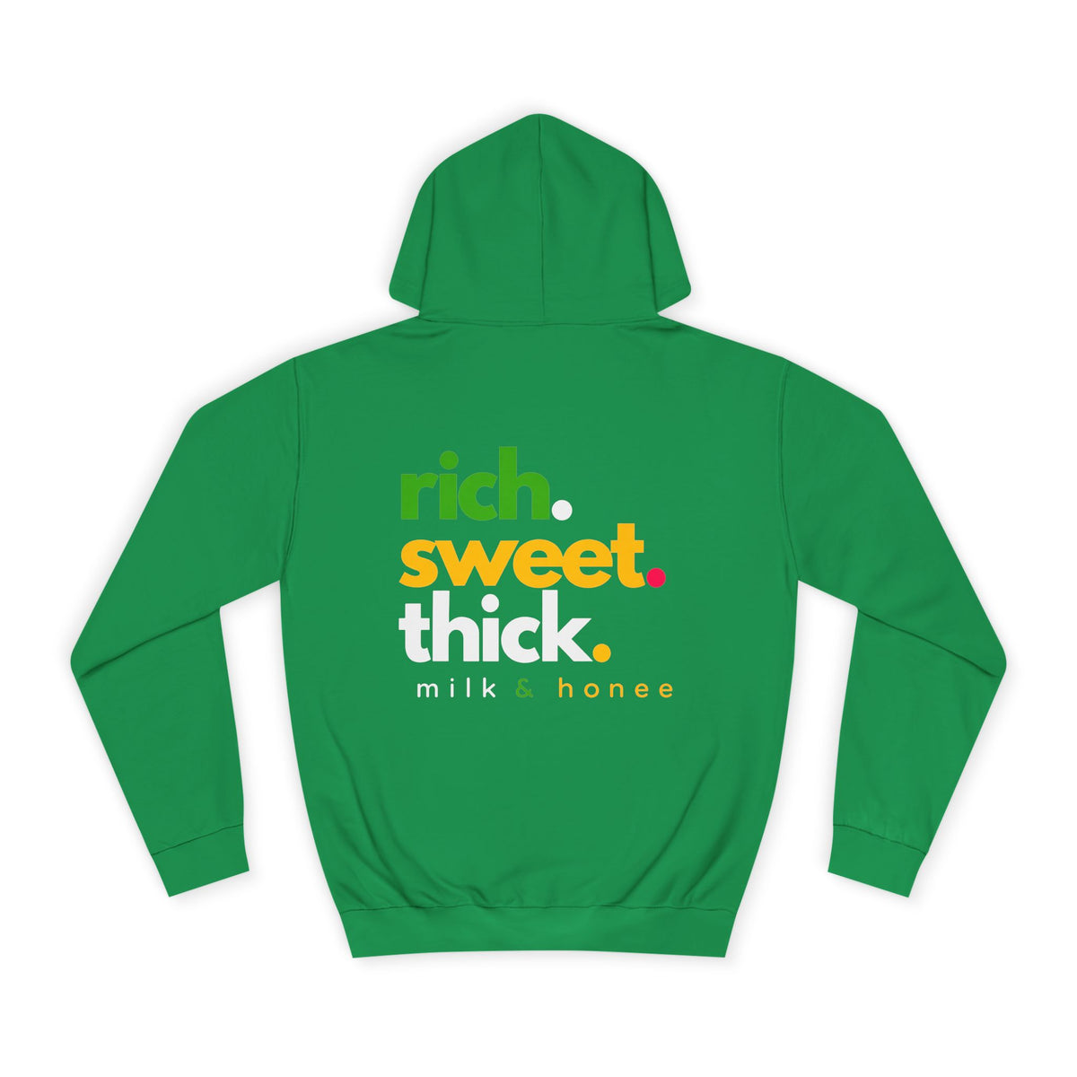 "Rich Sweet Thick" Graphic College Pullover