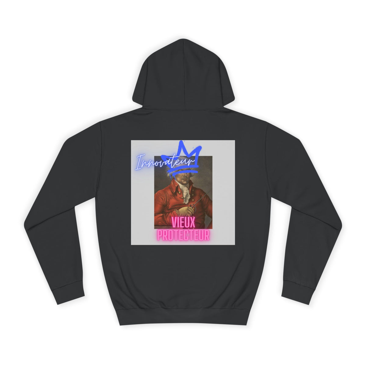 College Hoodie — Retro Neon 'Brozart' Graphic Pullover