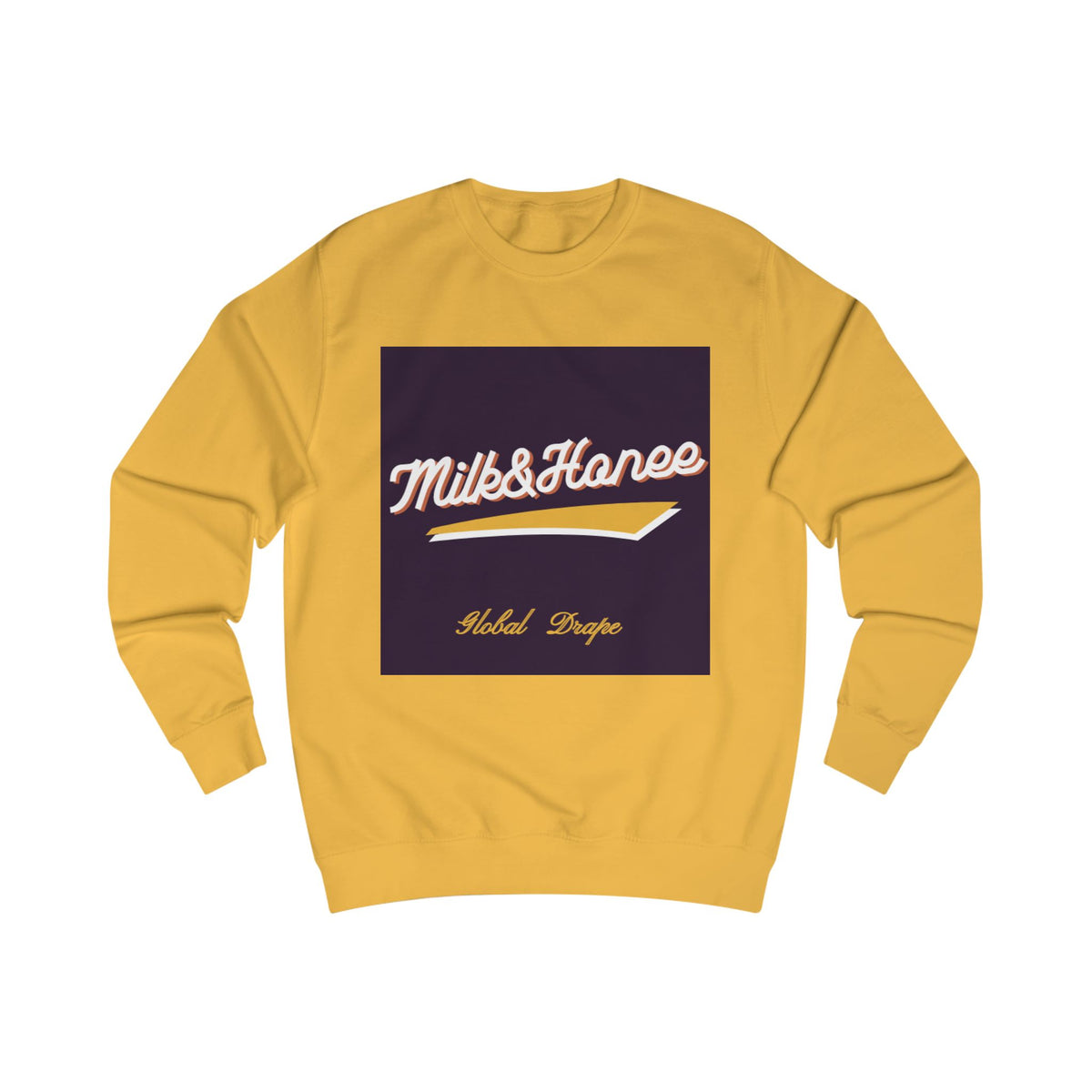 "Milk & Honee" Retro Script Logo Crewneck