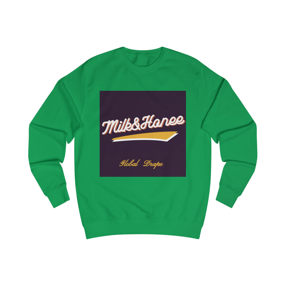 "Milk & Honee" Retro Script Logo Crewneck