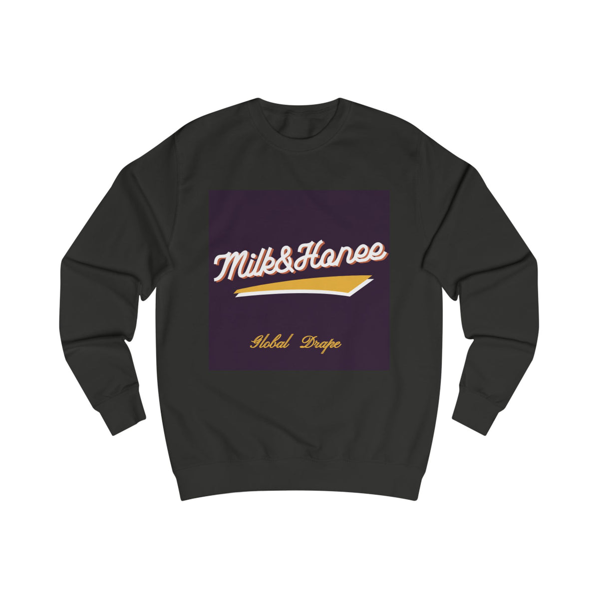 "Milk & Honee" Retro Script Logo Crewneck