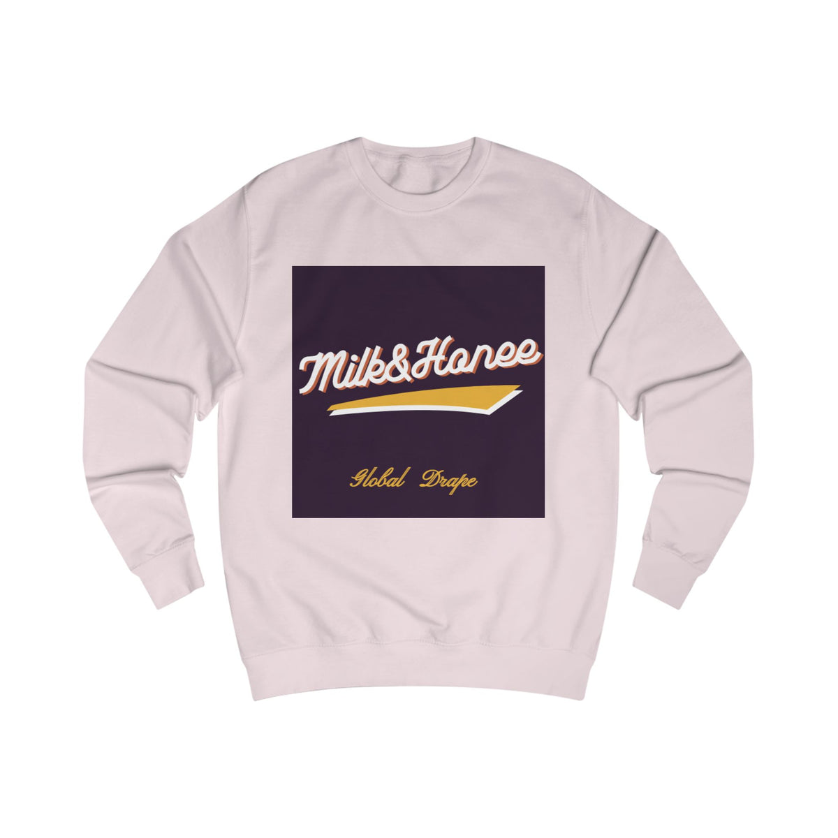 "Milk & Honee" Retro Script Logo Crewneck