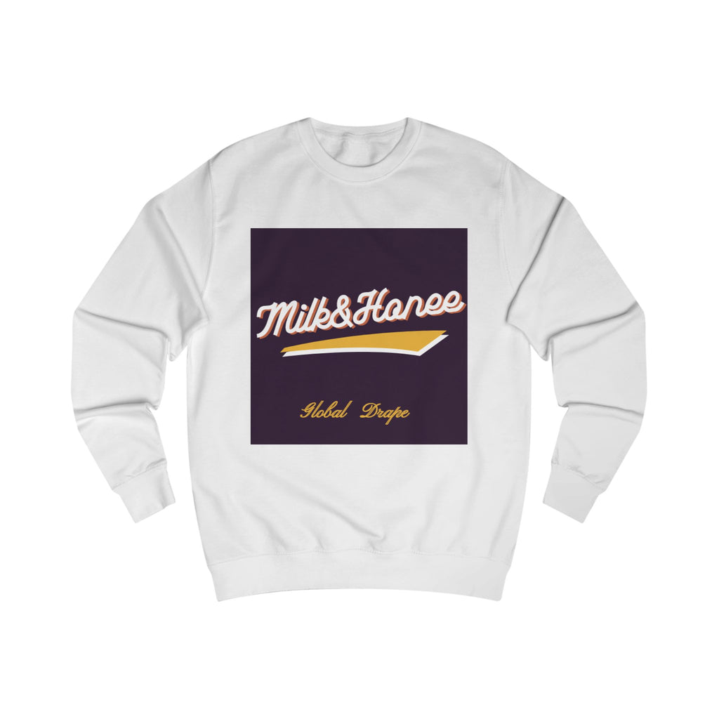 "Milk & Honee" Retro Script Logo Crewneck