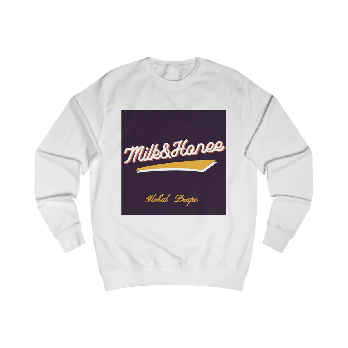 "Milk & Honee" Retro Script Logo Crewneck