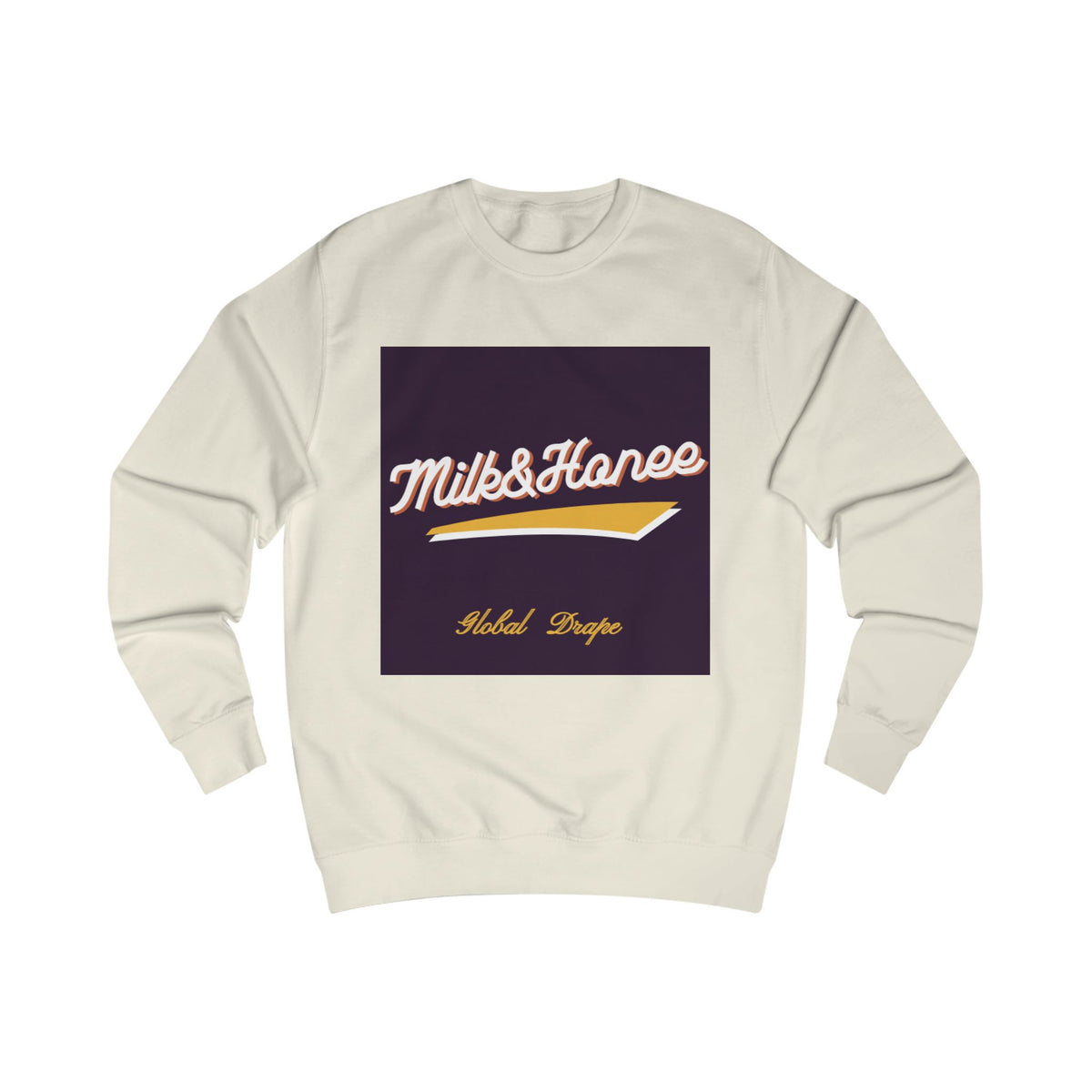 "Milk & Honee" Retro Script Logo Crewneck