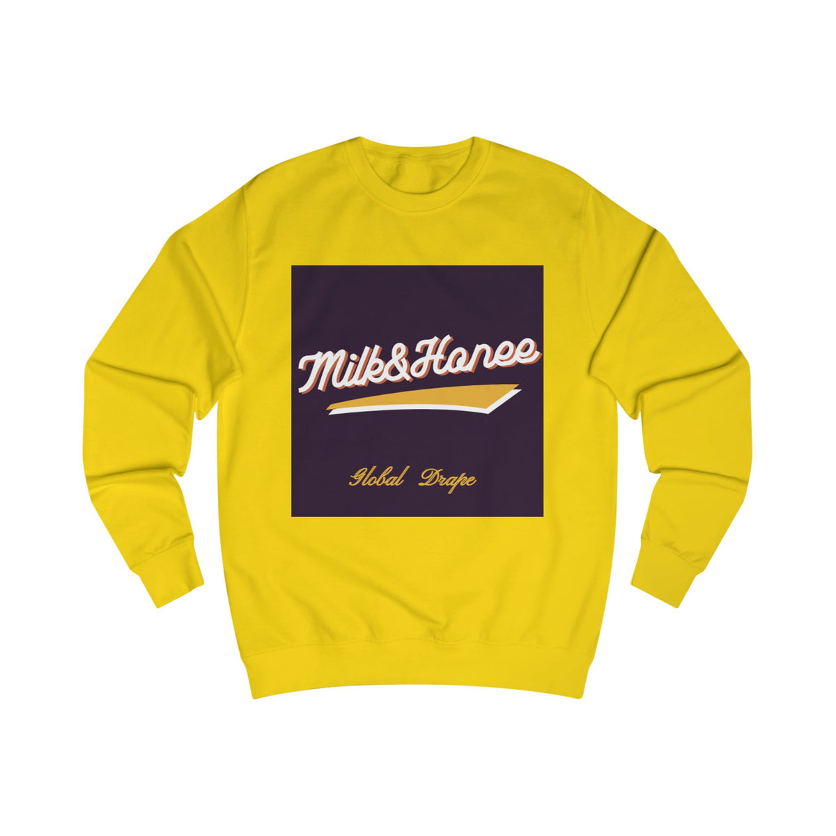 "Milk & Honee" Retro Script Logo Crewneck