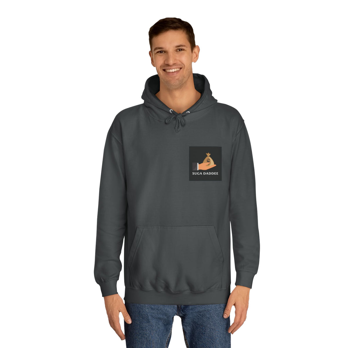 College Hoodie — Retro 'Watch n Learn Rose' Graphic Pullover
