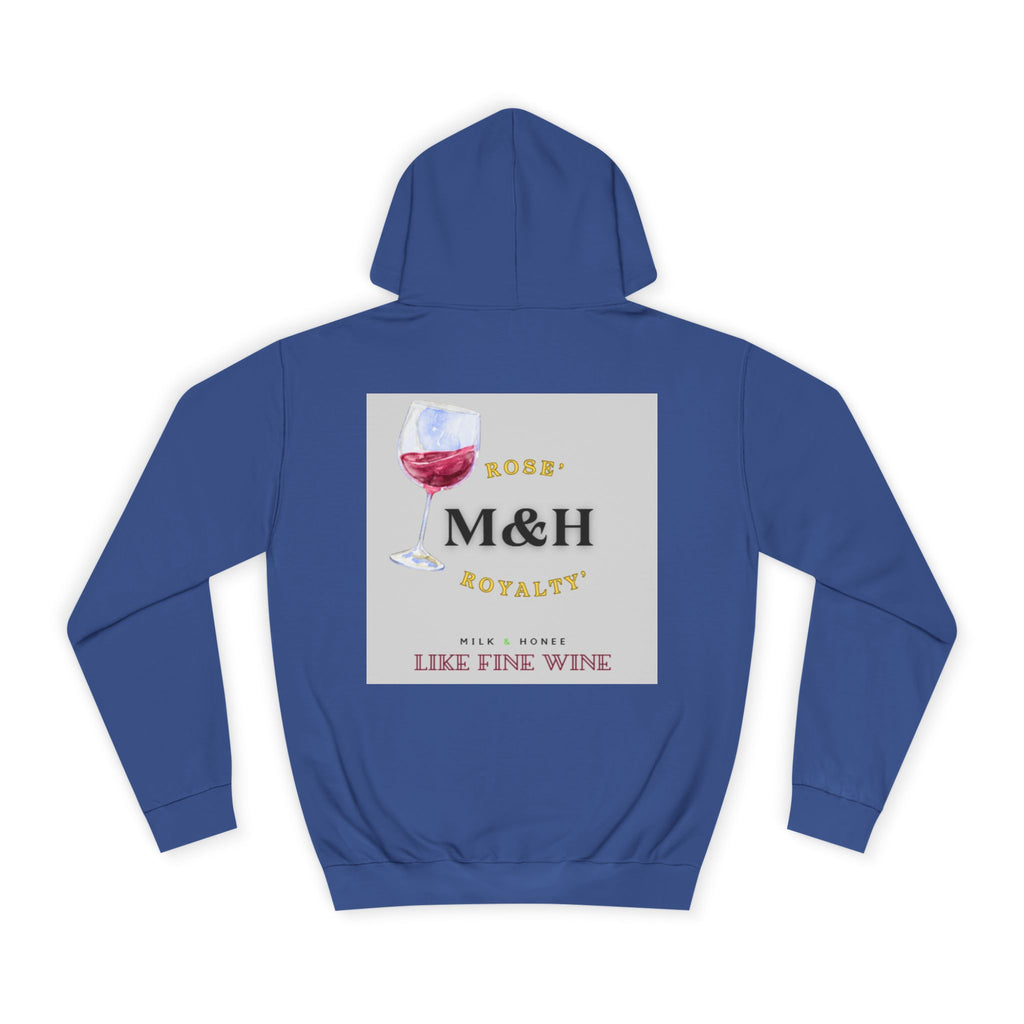Wine Club Hoodie — "M&H Rose 2" Graphic College Pullover