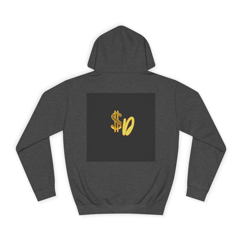 College Hoodie — Retro 'SD' Graphic Pullover