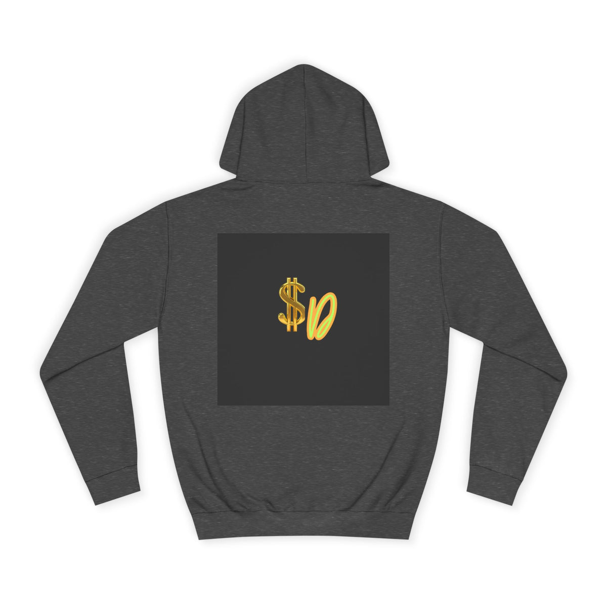 College Hoodie — Retro 'SD' Graphic Pullover